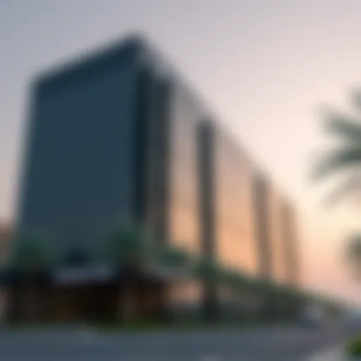 Exterior view of Yes Business Centre showcasing modern architecture